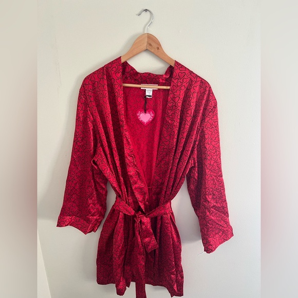 Morgan Taylor Other - Morgan Taylor Intimates Red Heart Valentines Day Women's Nightgown Robe NWT